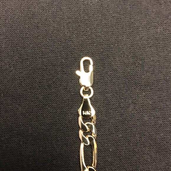 Gold Chain Figaro 20in 6mm - Picture 3 of 3